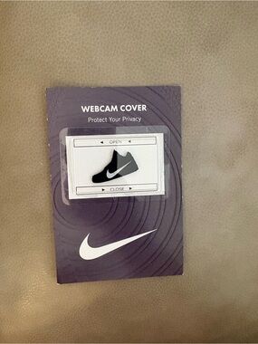 Nike Black and White Webcam Privacy Cover